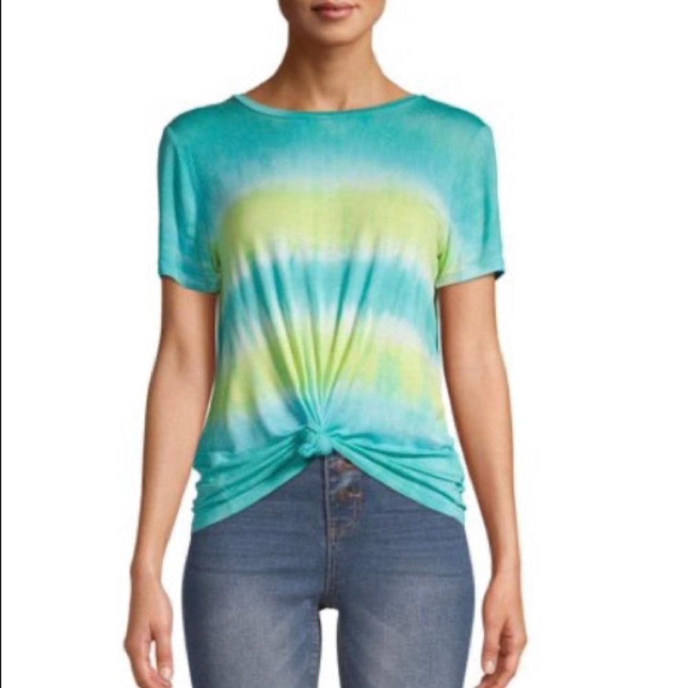 Tie-dye Front Knot T-shirt